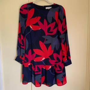 Colorful long sleeve dress